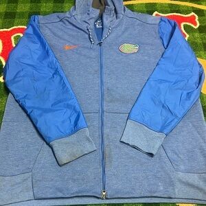 Nike NCAA Men's Florida Gators Blue Fleece Full-Zip Hoodie Sz XXL
